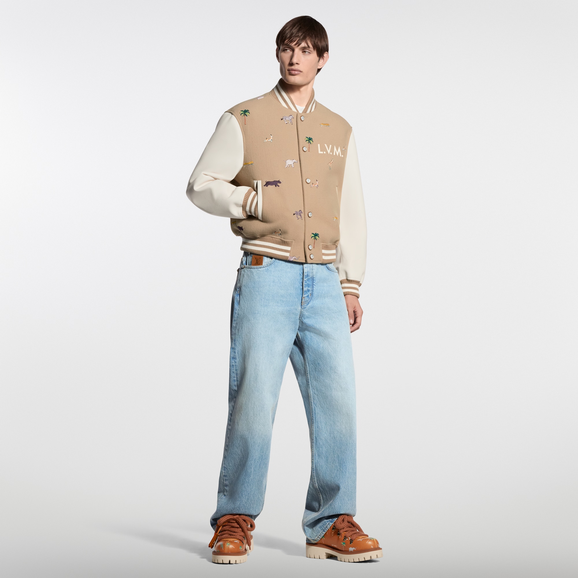 LV x The Darjeeling Limited Embroidered Varsity Blouson - Les